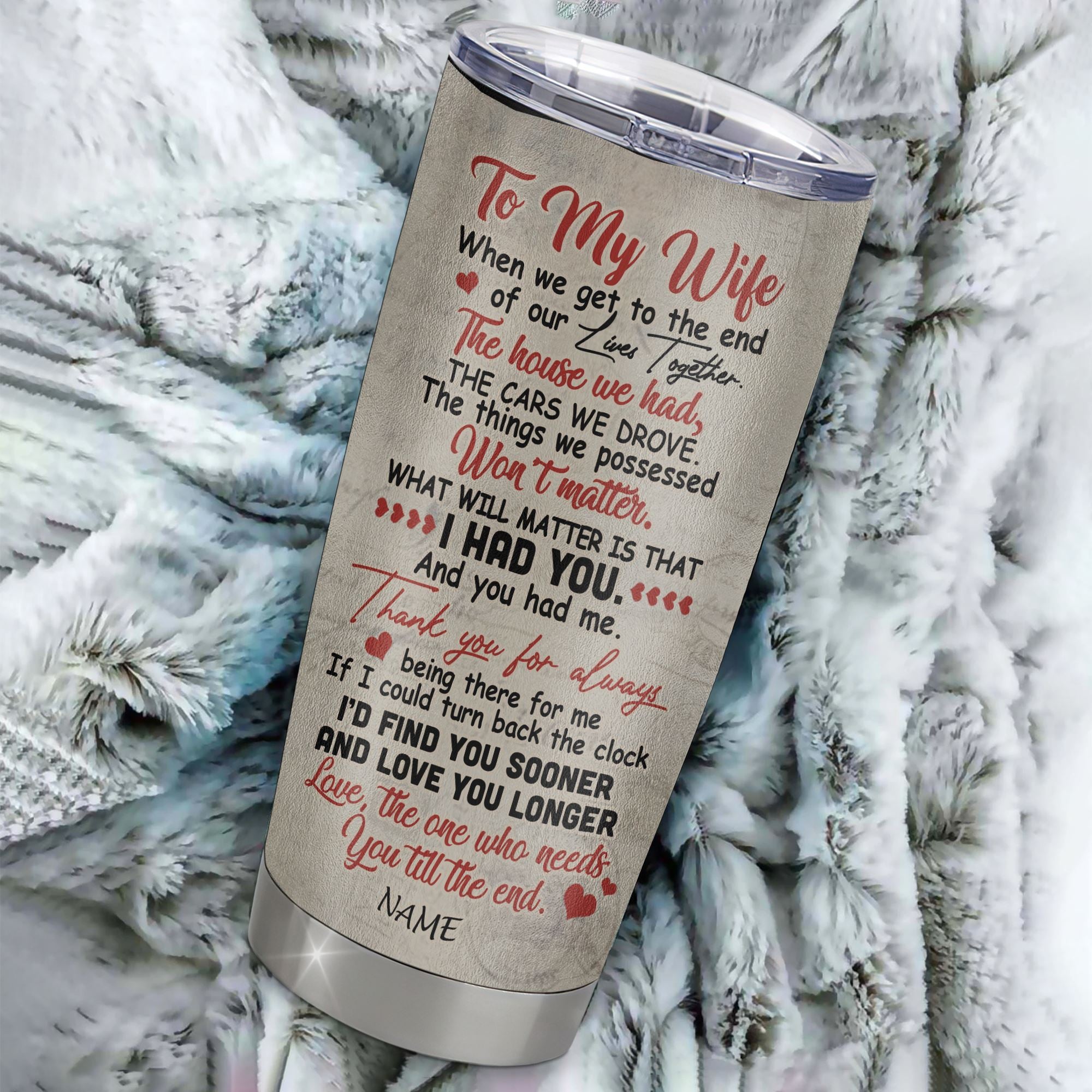 Personalized To My Wife From Husband Stainless Steel Tumbler Cup You And Me We Got This Grandparents Wife Birthday Anniversary Valentines Day Christmas Travel Mug | siriusteestore