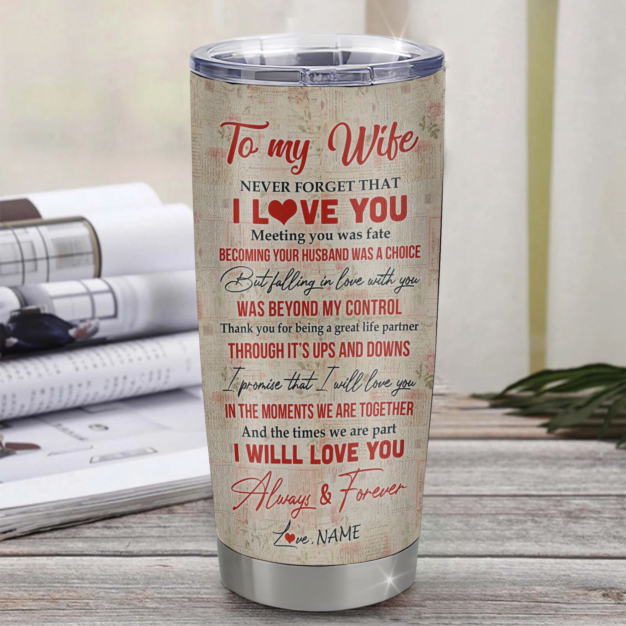 Husband Wife Camping Partners For Life - Personalized Tumbler Cup
