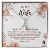 Alluring Beauty Necklace | Personalized To My Wife Necklace From Husband 20 Years Anniversary For Her 20th Anniversary 20 Years Wedding Anniversary For Her Customized Gift Box Message Card | siriusteestore