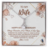 Alluring Beauty Necklace | Personalized To My Wife Necklace From Husband 6 Years Anniversary For Her 6th Anniversary 6 Years Wedding Anniversary For Her Customized Gift Box Message Card | siriusteestore
