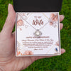 Love Knot Necklace | Personalized To My Wife Necklace From Husband 9 Years Anniversary For Her 9th Anniversary 9 Years Wedding Anniversary For Her Customized Gift Box Message Card | siriusteestore