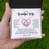 Love Knot Necklace | Personalized To My Wife Necklace From Husband Love Heart Soulmate Wife Birthday Anniversary Wedding Valentines Day For Her Customized Gift Box Message Card | siriusteestore