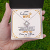 Love Knot Necklace | Personalized To My Wife Necklace From Husband Whenever You Feel for Her Birthday Anniversary Valentines Day Christmas Pendant Customized Gift Box Message Card | siriusteestore