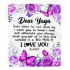 Personalized To My Yaya Blanket From Kids Butterfly Love And Appreciate Yaya Birthday Mothers Day Thanksgiving Christmas Customized Fleece Throw Blanket | siriusteestore
