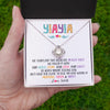 Love Knot Necklace | Personalized To My Yiayia Necklace From Grandkids Granddaughter We Squeezed This Necklace Yiayia Birthday Mothers Day Customized Gift Box Message Card | siriusteestore