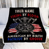 Personalized Viking Blanket Viking By Blood American By Birth Odin God Scandinavian Norse Mythology Runes Men Women Dad Men Birthday Fleece Throw Blanket | siriusteestore