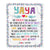 Personalized Yaya Blanket From Kids We Hugged This Blanket Yaya Birthday Mothers Day Christmas Customized Fleece Blanket | siriusteestore