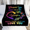 Personalized Yiayia Blanket From Grandkids Granddaughter Grandson We Love You Grandparent Yiayia Birthday Mothers Day Christmas Bed Fleece Throw Blanket | siriusteestore