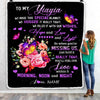 Personalized Yiayia Blanket From Grandkids Granddaughter We Made This Special Blanket Flower Yiayia Birthday Mothers Day Christmas Customized Fleece Blanket | siriusteestore