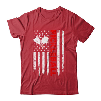 Pickleball American Flag Patriot Pickleball Paddle Player Shirt & Hoodie | siriusteestore