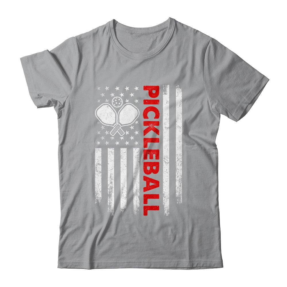 Pickleball American Flag Patriot Pickleball Paddle Player Shirt & Hoodie | siriusteestore