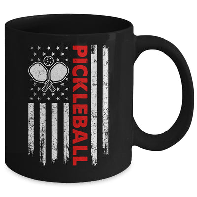 Pickleball American Flag Patriot Pickleball Paddle Player Mug | siriusteestore