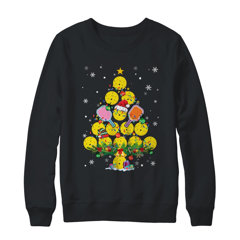 Pickleball Christmas Tree Santa Pickleball X Mas Lights Shirt & Sweatshirt | siriusteestore