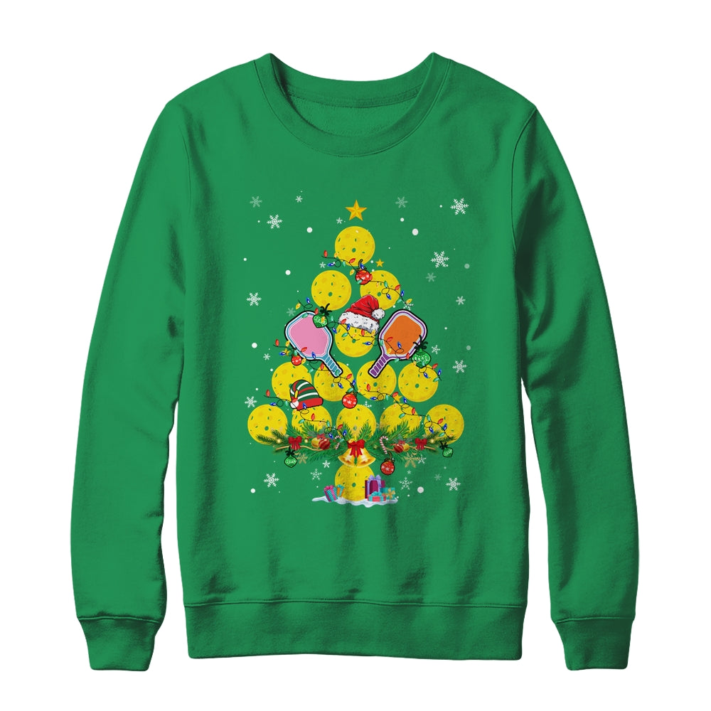 Pickleball Christmas Tree Santa Pickleball X Mas Lights Shirt & Sweatshirt | siriusteestore