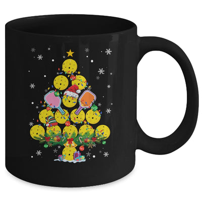 Pickleball Christmas Tree Santa Pickleball X Mas Lights Mug | siriusteestore