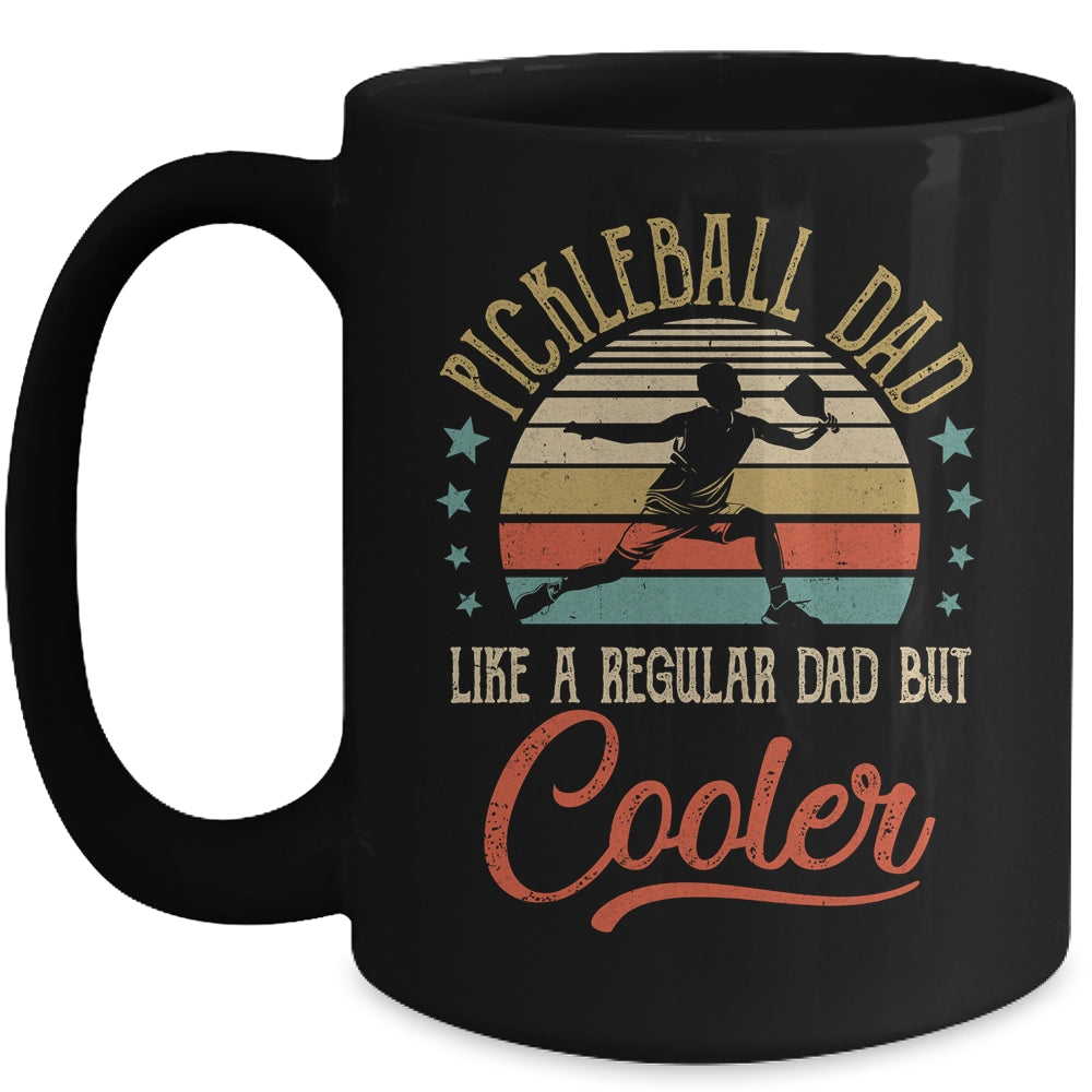 Pickleball Dad Like A Regular Dad Cooler Vintage Fathers Day Mug | siriusteestore