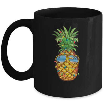 Pineapple Christmas In July Tree Lights Sunglasses Men Women Mug | siriusteestore