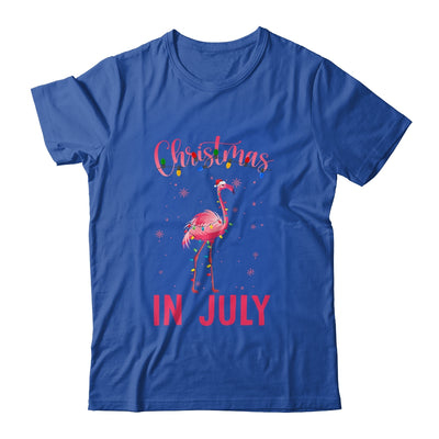 Pink Flamingo In Santa Hat Christmas In July Girl Shirt & Tank Top | siriusteestore