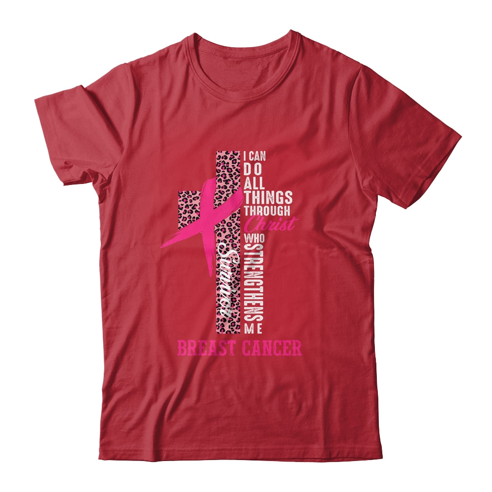 Pink Ribbon Breast Cancer Survivor Christian Cross Shirt & Hoodie | siriusteestore