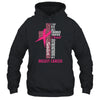Pink Ribbon Breast Cancer Survivor Christian Cross Shirt & Hoodie | siriusteestore
