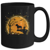 Pit bull Dog And Moon Funny Halloween Costume Gift Mug | siriusteestore