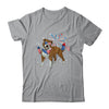 Pitbull Dog American USA Flag 4th of July Men women Lover Shirt & Tank Top | siriusteestore