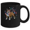 Pitbull Dog American USA Flag 4th of July Men women Lover Mug | siriusteestore