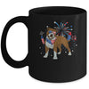 Pitbull Dog American USA Flag 4th of July Men women Lover Mug | siriusteestore