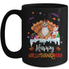 Pitbull HalloThanksMas Halloween Thanksgiving Christmas Mug | siriusteestore