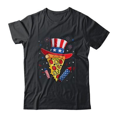 Pizza US Flag Hat Firecracker 4th Of July Food Patriotic Shirt & Tank Top | siriusteestore