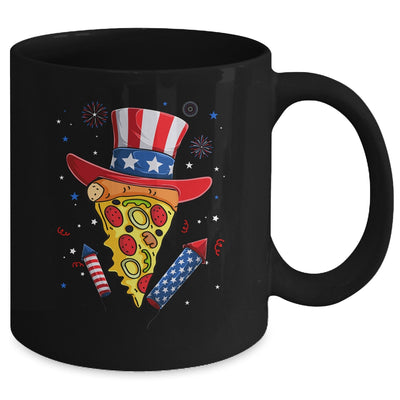 Pizza US Flag Hat Firecracker 4th Of July Food Patriotic Mug | siriusteestore