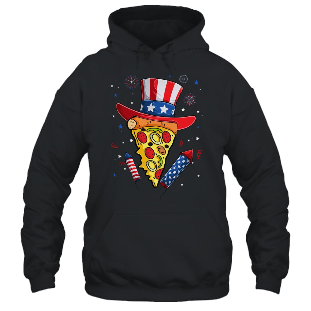Pizza US Flag Hat Firecracker 4th Of July Food Patriotic Shirt & Tank Top | siriusteestore