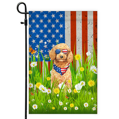 Poodle American USA Flag 4th of July Dog Lover On Independence Day | siriusteestore