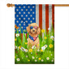 Poodle American USA Flag 4th of July Dog Lover On Independence Day | siriusteestore