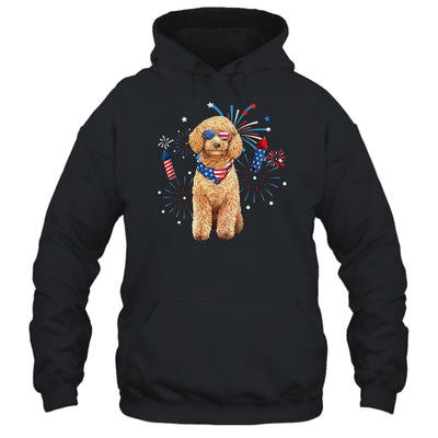 Poodle Dog American USA Flag 4th of July Men women Lover Shirt & Tank Top | siriusteestore