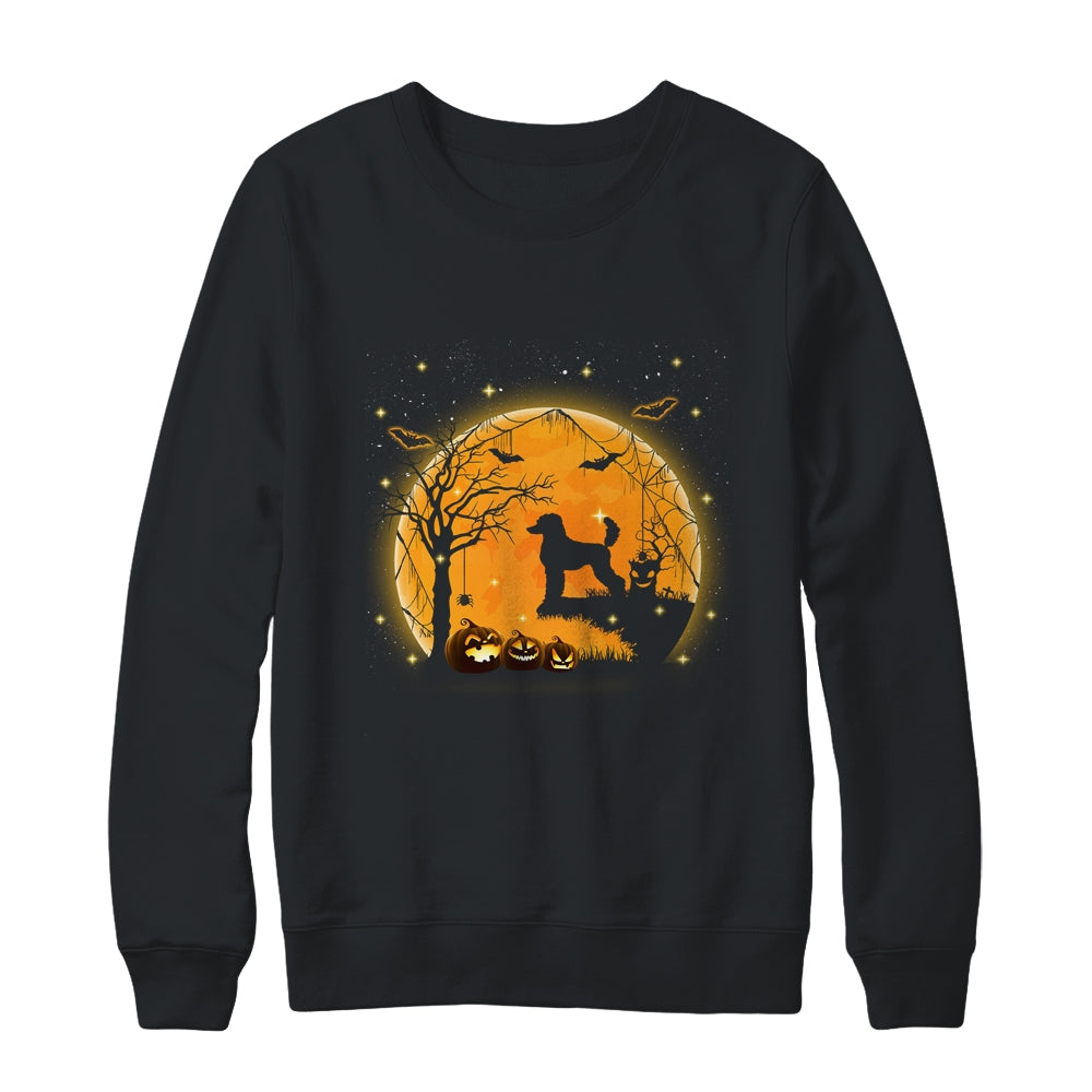 Poodle Dog And Moon Funny Halloween Costume Gift Shirt & Sweatshirt | siriusteestore