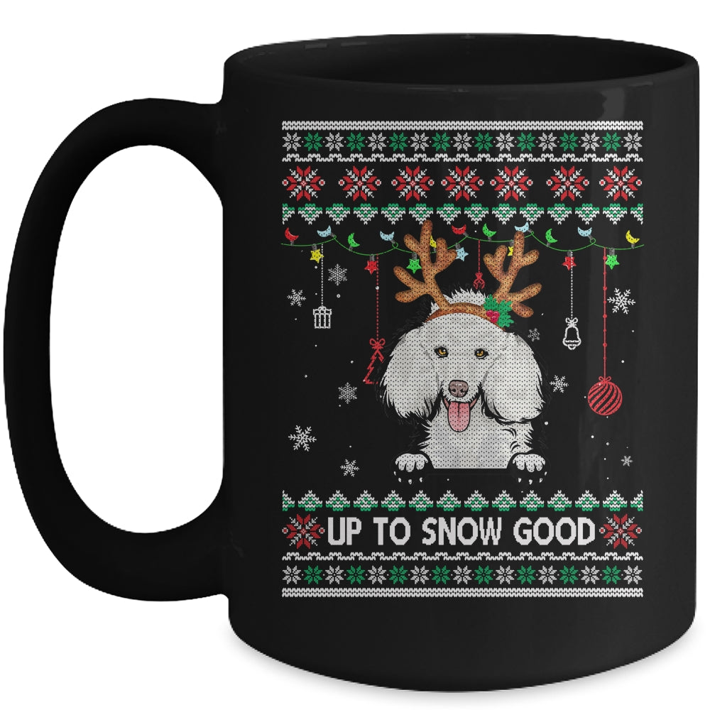 Poodle Dog Reindeer Ugly Christmas Xmas Mug | siriusteestore