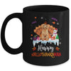 Poodle HalloThanksMas Halloween Thanksgiving Christmas Mug | siriusteestore