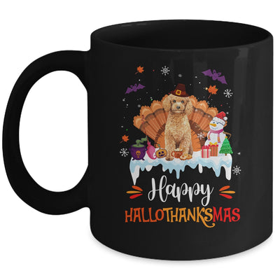Poodle HalloThanksMas Halloween Thanksgiving Christmas Mug | siriusteestore