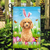 Poodle Happy Easter Day Holiday Flag Funny Dog Dog Wear Bunny Ears Headband Cute for Home Decor | siriusteestore