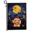 Poodle Witch Halloween Flag Castle Background For Dog Lover Home | siriusteestore