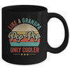 Pop Pop Like A Grandpa Only Cooler Vintage Dad Fathers Day Mug | siriusteestore