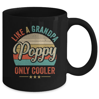 Poppy Like A Grandpa Only Cooler Vintage Dad Fathers Day Mug | siriusteestore
