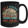 Pops Like A Grandpa Only Cooler Vintage Dad Fathers Day Mug | siriusteestore