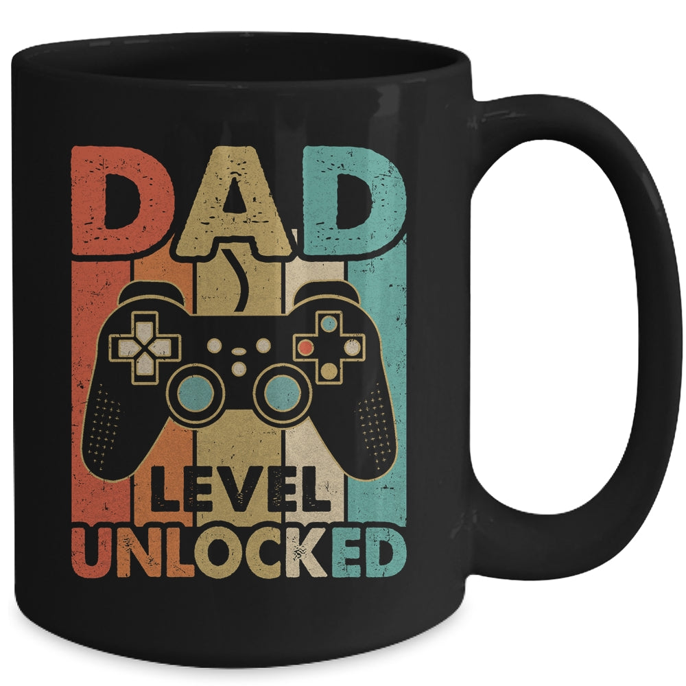 Pregnancy Announcement Dad Level Unlocked Soon To Be Father Mug | siriusteestore