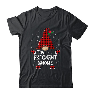 Pregnant Gnome Buffalo Plaid Matching Christmas Pajama Gift Shirt & Sweatshirt | siriusteestore