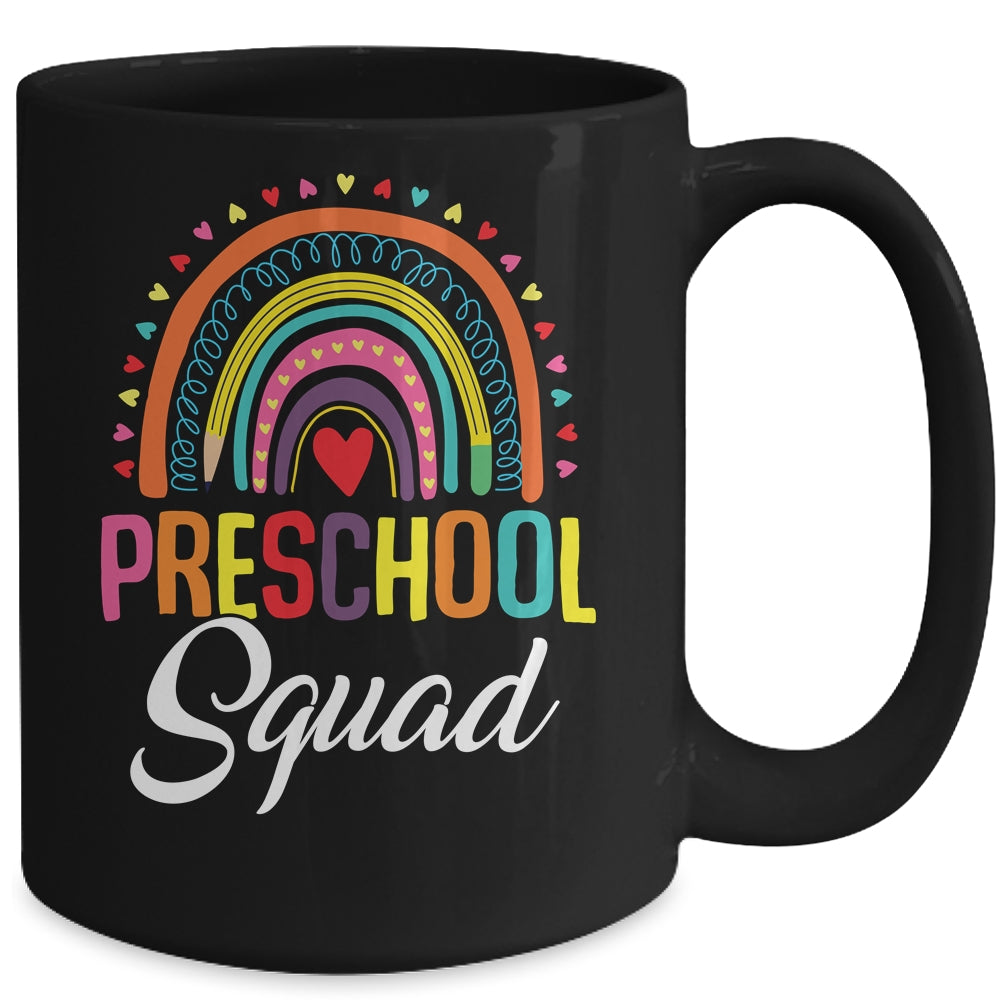 Preschool Squad Team For First Day Of School Teacher Kids Mug | siriusteestore