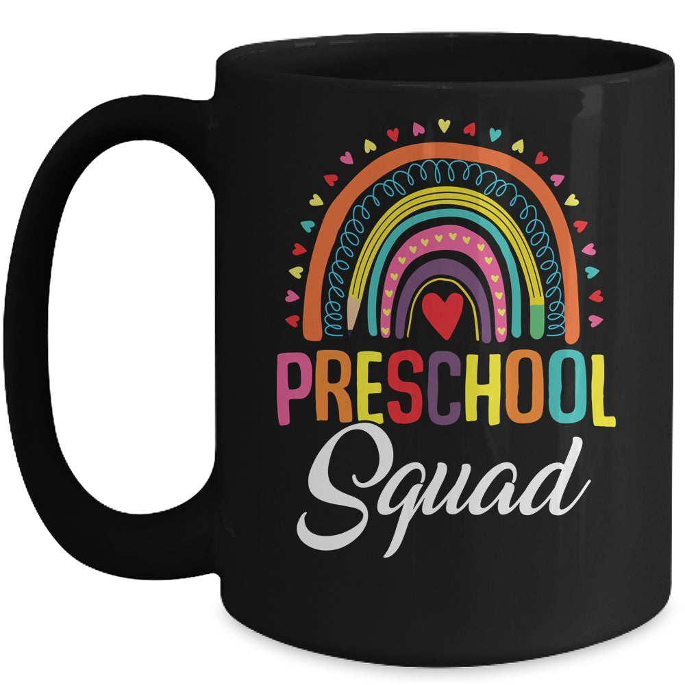 Preschool Squad Team For First Day Of School Teacher Kids Mug | siriusteestore
