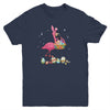 Pretty Easter Flamingo With Easter Basket Youth Shirt | siriusteestore