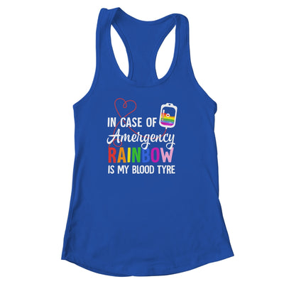 Pride Month Rainbow is My Blood Type LGBT Flag Shirt & Tank Top | siriusteestore